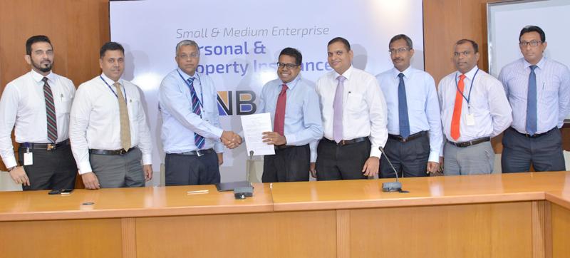 From left: Kelum Wijesooriya– Chief Employee Experience Officer/Assistant General Manager Deposits and Remittances, Sanjay Wijemanne - Deputy General Manager Retail Banking, Deepthi Lokuarachchi - Managing Director/CEO of HNBA and HNBGI, Dilshan Rodrigo - Chief Operating Officer of HNB, Rajive Dissanayake - Chief Strategy Officer/Assistant General Manager Strategy of HNB, Prasantha Fernando - Chief Operating Officer of HNBA, Jude Fernando - Deputy General Manager SME and Nirosh Perera Assistant General Mana