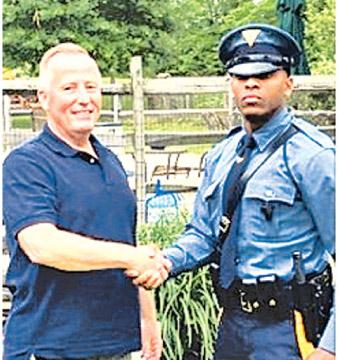 Trooper Michael Patterson and Matthew Bailly