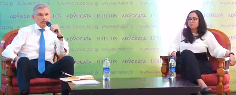 Razeen Sally in discussion with Economist at JB Securities Ltd.,  Eshini Ekanayake