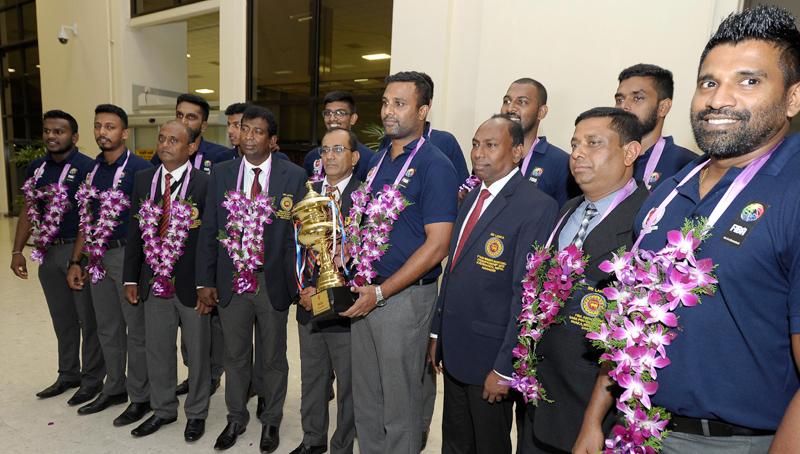 Sri Lanka squad: Rohan Fernando (captain), Praneeth Udumalagala, Roshan Randima, Clinton Stallone, Charith Perera, Arnold Brent, Isuru Prabath, Thimothy Nithushan, Kisal Cooray, Gayan de Croos, SenarathChanaka, Suntharalingam Vaheesan. Coach: Susil Udukumbura. Asst. Coach: Ranura Deepthi. Manager: Hashendra Fernando.