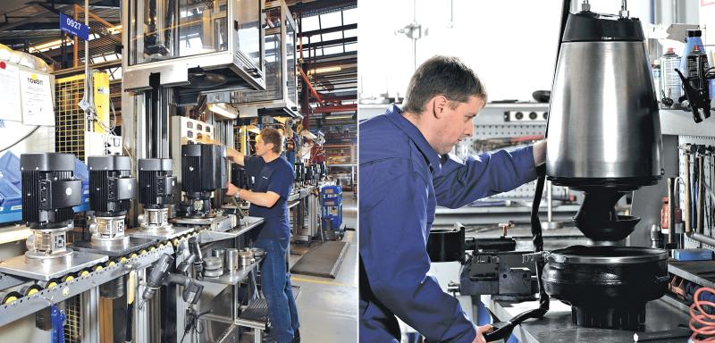 Employees at Grundfos facilities