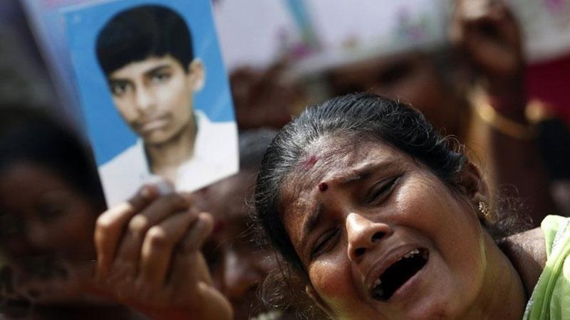 Agony of a mother over missing son      Pic:  Courtesy BBC news