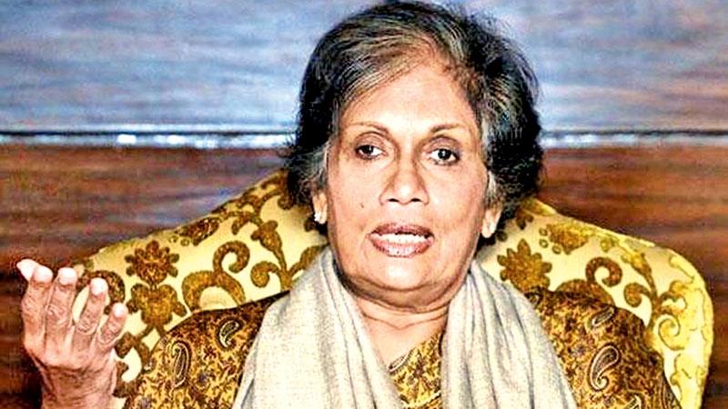 Former President Chandrika Kumaratunga