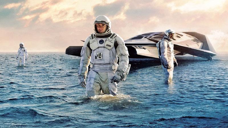 The water world scene from Interstellar