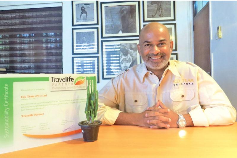 CEO/Founder Anuruddha Bandara with the Travel Life certification   