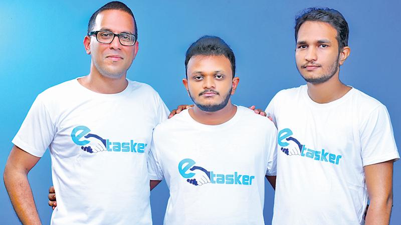 These three young professionals, Rakkitha Kumarage, Isuru Gihan and Udara Dilhan have created a task platform called Etasker – which they think is a ‘step forward in advancing the labour and services exchange market’.