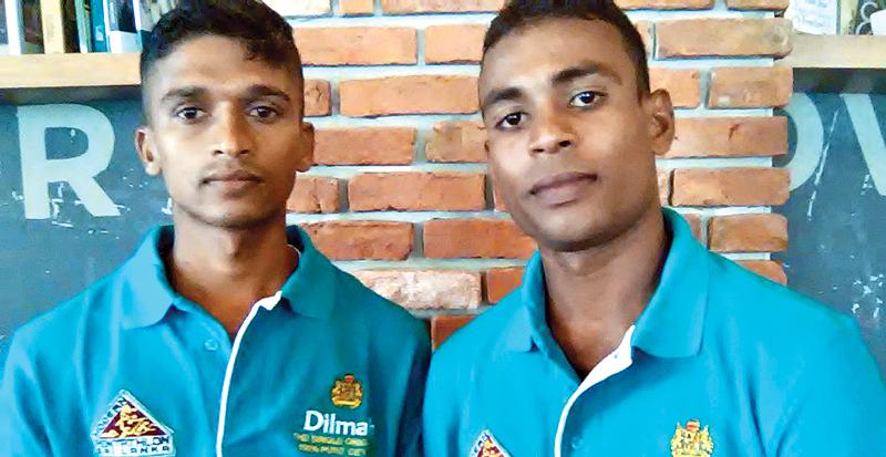 Asanka Nilaweera (left) and Suresh Kelum two athletes who will contest the Laser Run World Championship    