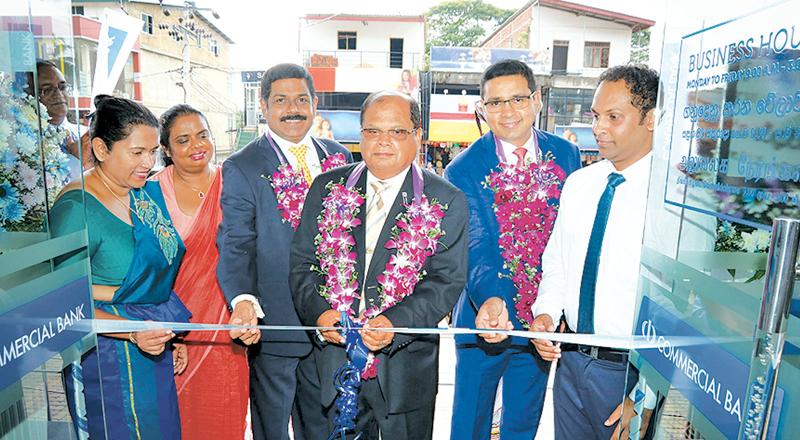 Commercial Bank Chairman Dharma  Dheerasinghe opens the branch