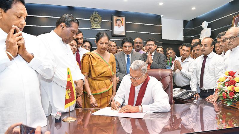 Chamal Rajapaksa assumed duties as Health, Nutrition and Indigenous Medicine Minister on Friday. 