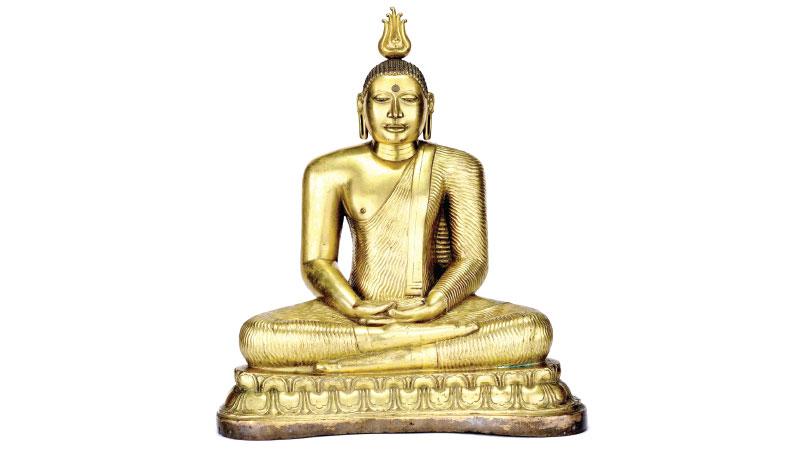 An 18th-century seated Buddha statue from Sri Lanka.           Pic: Museum Associates/LACMA   