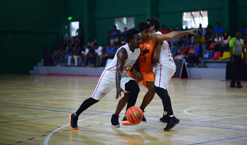 Action between CDB and DPG in the men’s D division final   
