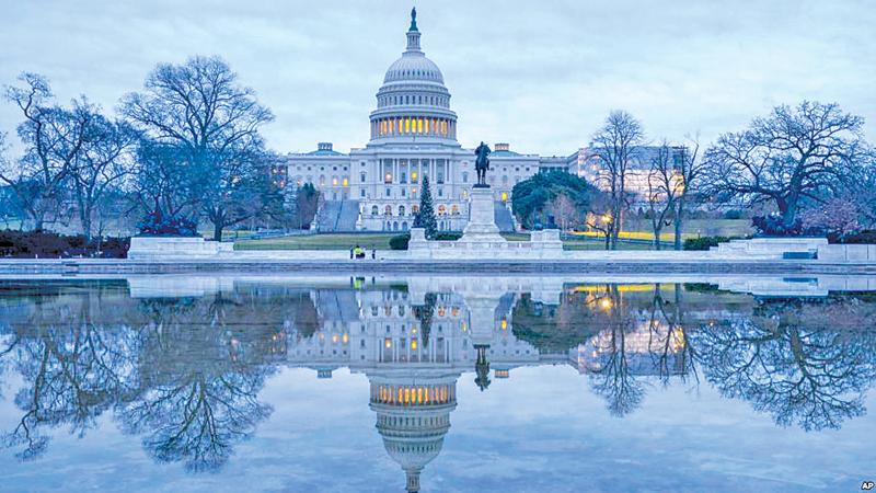 The Capitol under early morning skies in Washington, Dec. 20, 2018