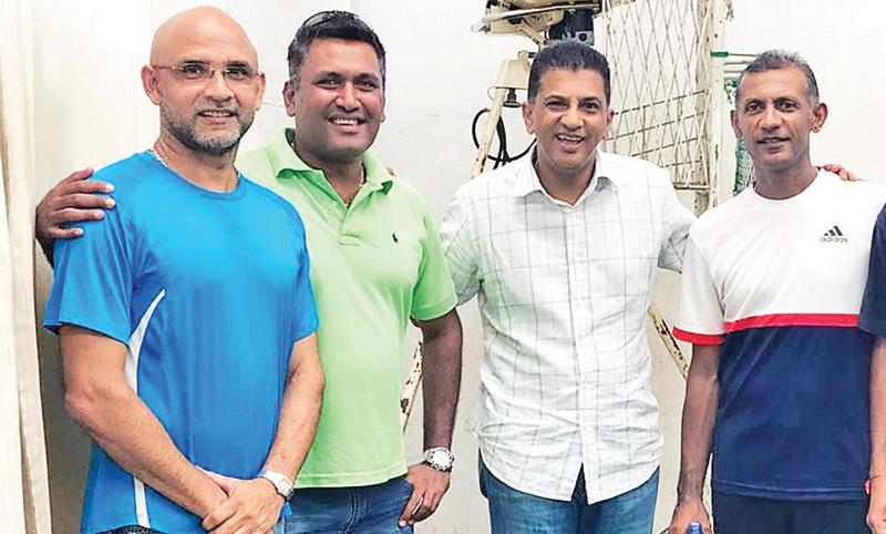 From left: Marvan Atapattu, Suranjith Silva, Roshan Mahanama and Ruwan Kalpage at a reunion