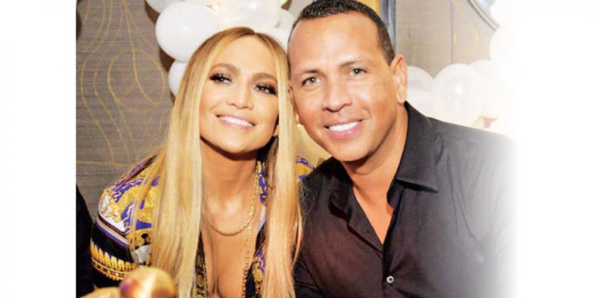 Jennifer Lopez with boyfriend Alex Rodriguez