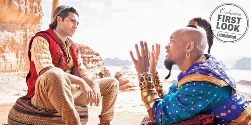 Aladdin: First Look At Will Smith's Live-action Genie Revealed | Sunday ...