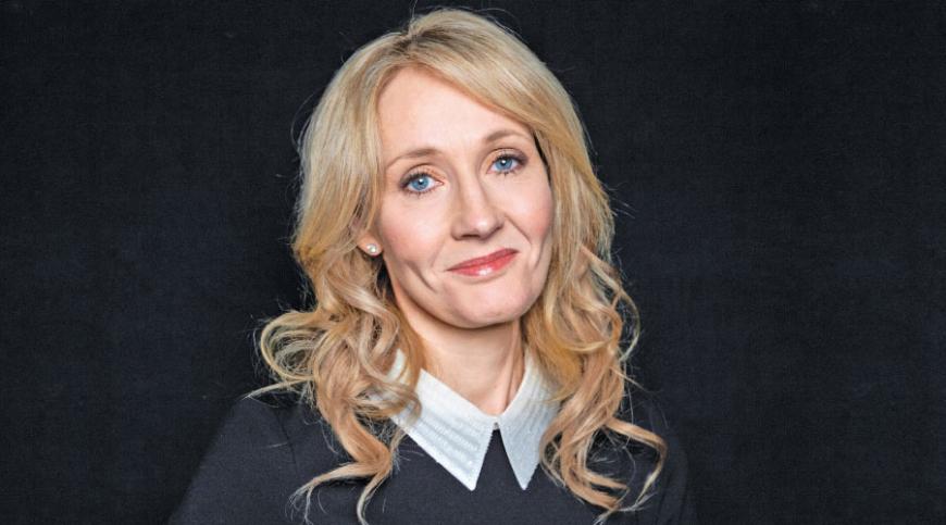 “Harry Potter” novels author J.K. Rowling poses for a photo at an appearance at The David H. Koch Theater in New York. 