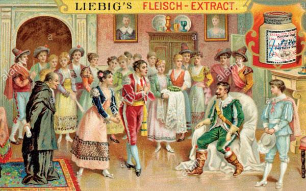 Wolfgang Amadeus Mozart Opera Nozze of Figaro (Marriage of Figaro) Illustration to Act 1