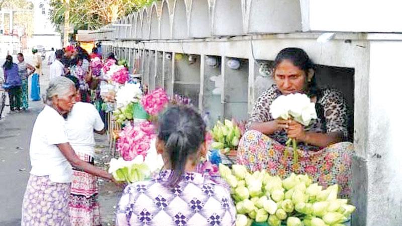 Vendors waiting in hope