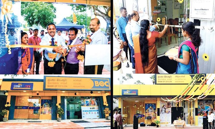 The opening of the BOC Paranthan and Vaddukodai branches.   