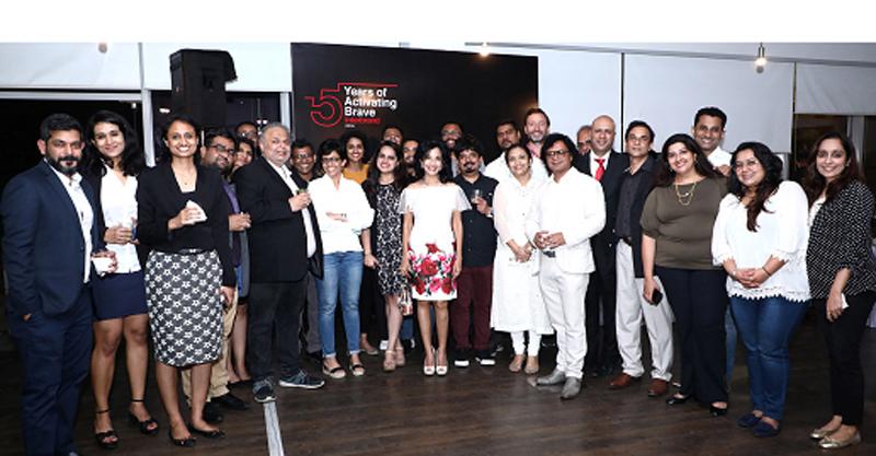 Director Interbrand Sri Lanka, Anusha David and Interbrand’s Global Head of Design, Borja Borrero with the Interbrand India team  