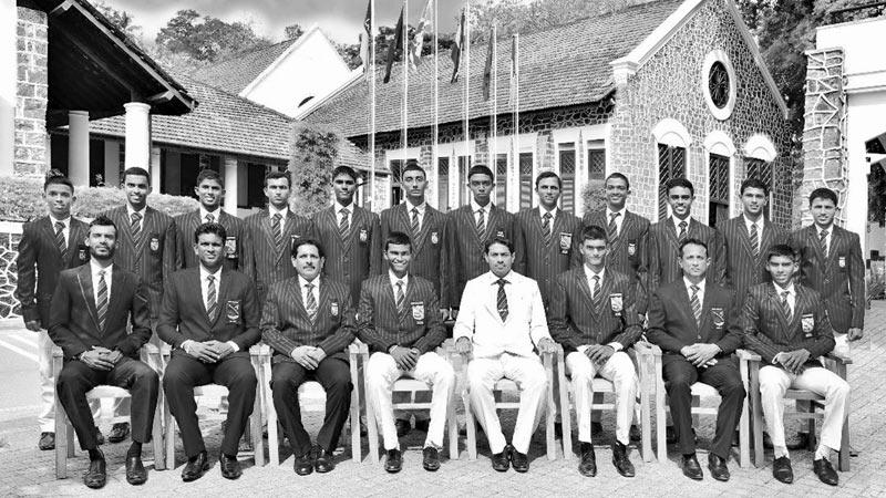 Richmond College squad: Seated from left: Lakmal de Silva (Asst. Coach), Dhammika Sudarashana (Head Coach), S.S. Nagahawatte (Asst. Principal), Thaveesha Abhishek (Captain), Sampath Weragoda (Principal), Adithya Sirwardena (Vice captain), S.R. Nanayakkara (POG & MIC), Sandun Mendis. Standing from left: Nimnada Kirindage, Dimuth Sandaruwan, Amshi de Silva, Dilum Tillekaratne, Kavindu Nirmana, Sanul Sandeesh, Kalpa Nethsara, Vinuja Kiriella, Achintha Ishiwara, Sammu Vimuth, Bhanuka Manohara, Chamath Dilsara