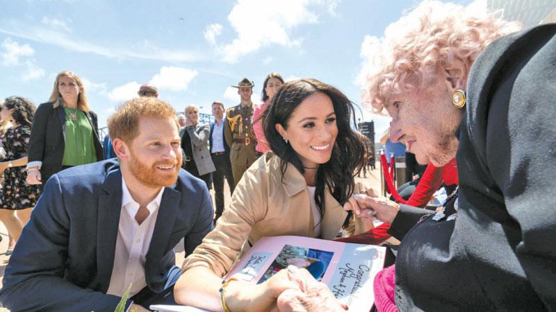 Prince Harry and Meghan Markle meets Daphne Dunne
