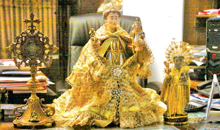 The venerated statue of St Anthony, Kochikade church