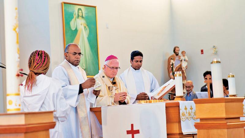 Archbishop of Ottawa, Terrence Prendergast and Rev Frs Virgil Amirthakumar and  Joseph Jacob officiated at the Holy Mass.