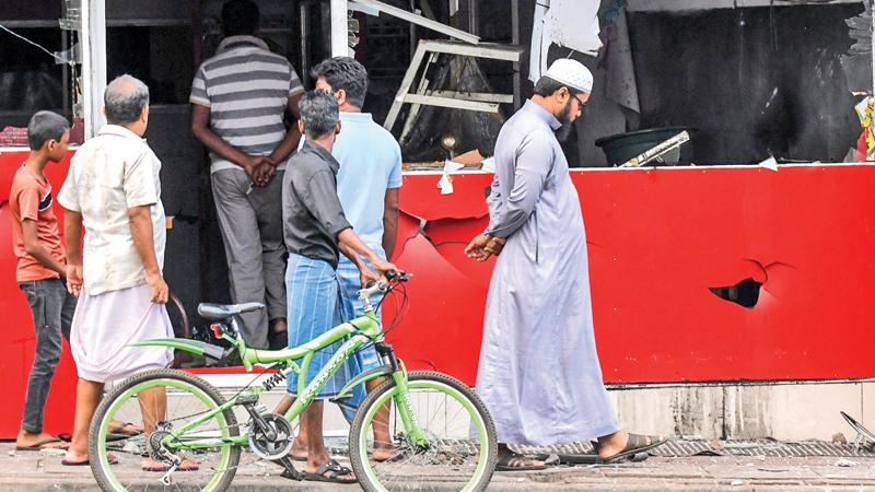 Ransacked Muslim business places
