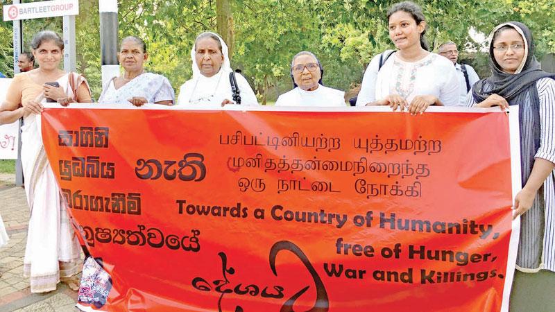 An anti terrorism rally in Colombo