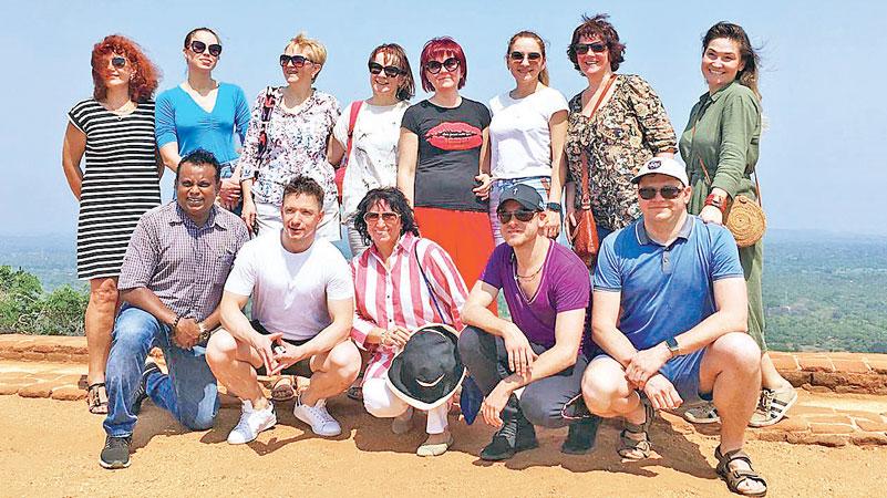 The Russian tour operators at Sigiriya