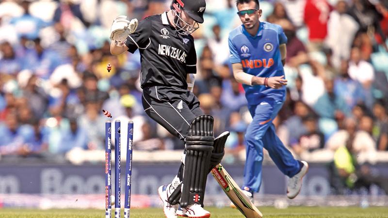 Chief Scores   India 179 in 39.2 overs (HH Pandya 30, Ajay Jadeja 54, Trent Boult 4 for 33)   New Zealand 180 for 4 in 37.1 overs (Kane Williamson 67, Ross Taylor 71)    