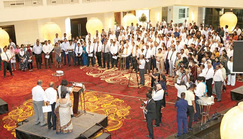 The representatives of the business community pledge for unity in Sri Lanka.