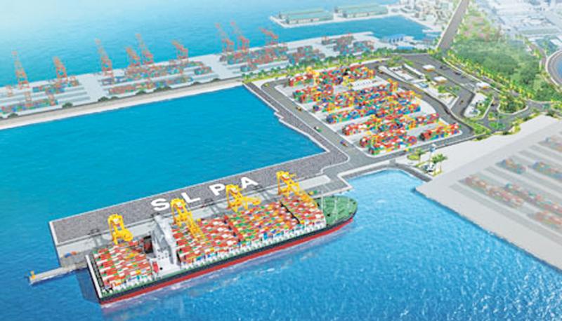 A model of the East Container Terminal. (Pic: Courtesy portcom.slpa.lk)