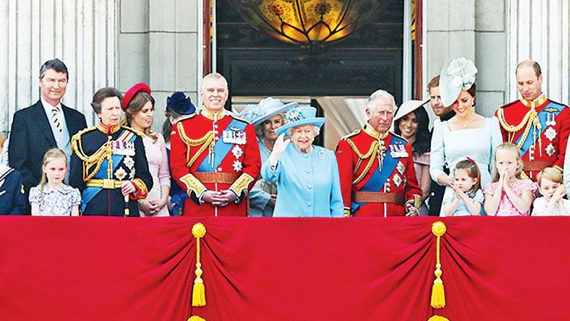 Her Majesty is joined by members of the royal family on her official birthday