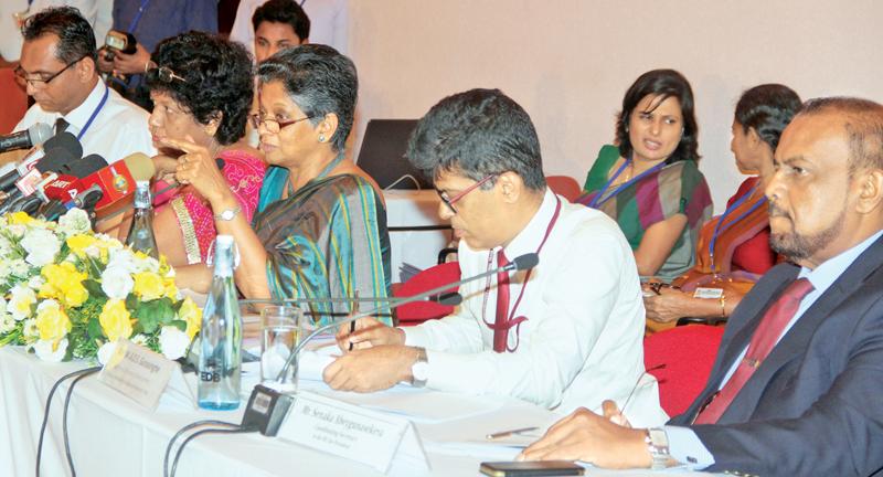 The head table at the Exporters Forum. Pic: Ruwan de Silva