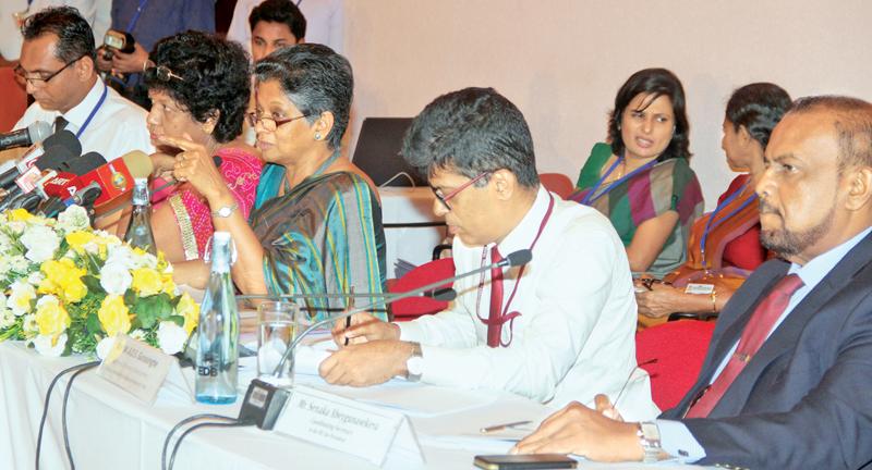 The head table at the Exporters Forum.           Pic: Ruwan de Silva