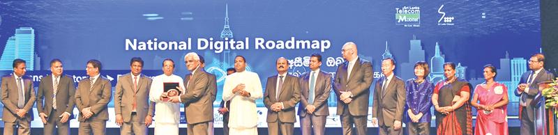 The Central Bank of Sri Lanka was awarded the Presidential Award  for Digital Excellence at the launch of the National Digital Roadmap by  President Maithripala Sirisena. Governor, Dr. Indrajith Coomaraswamy  accepted the award on behalf of the Central Bank. 
