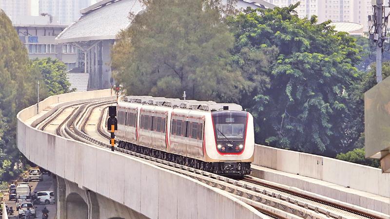 LRT in Indonesia. Pic: Courtesy The Jakarta Post