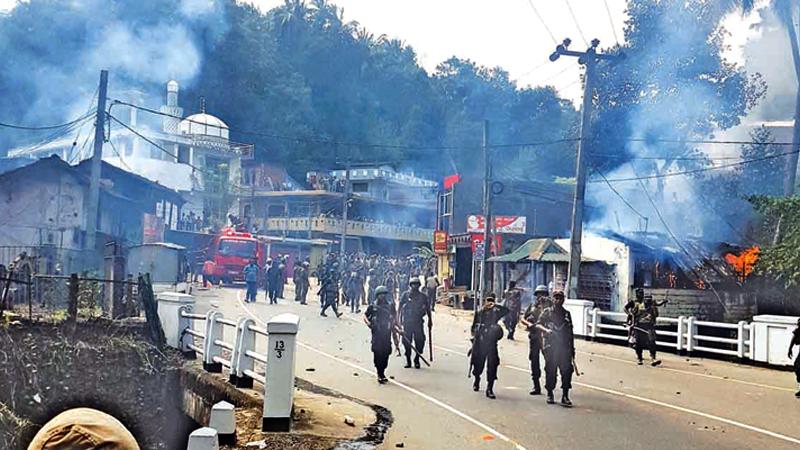 Anti-Muslim riots at Digana, March 2018 file photo