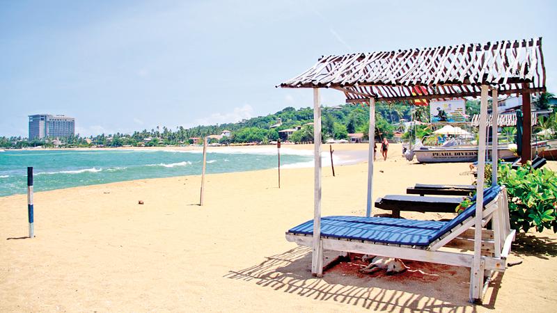 Unawatuna, one of the world’s best beaches has turned into an empty stretch of sand after the brutal Easter Sunday attacks. (Pix: Dushmantha Mayadunne) 