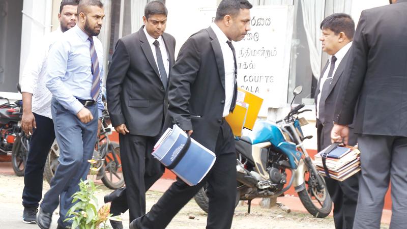 Dr. Shihabdeen after  the court hearing on Friday (9)