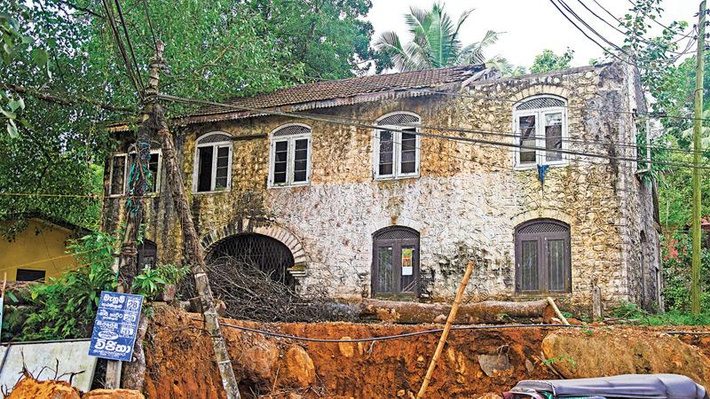 OLD CHARM: The old double-storey granite building of the Getahetta railway station   