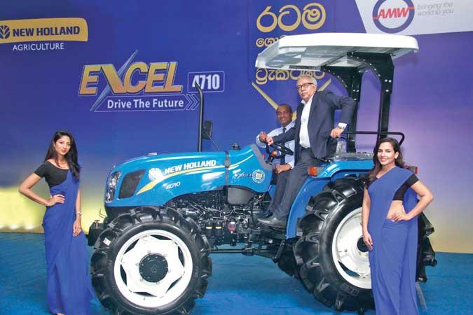 At the launch of the New Holland Excel tractors.