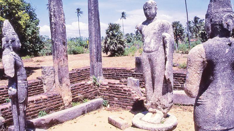  The restored Buddha statue and image house seen today without the grove of coconut trees   