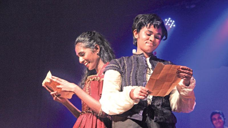 A scene from 'Much Ado About Nothing' – Devi Balika Vidyalaya