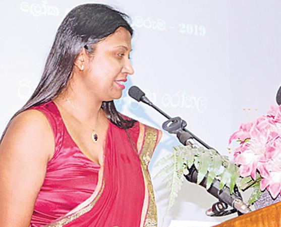 Dr. Manilka Brahmana speaking at the event