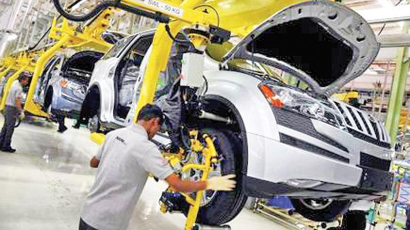 Mahindra XUV500 in the press and body shop at the Chakan plant in Pune