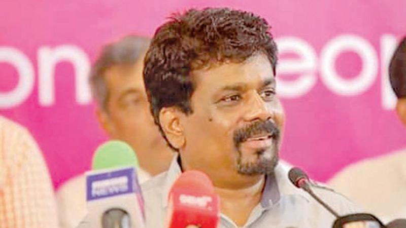 JVP leader Anura Kumara Dissanayake