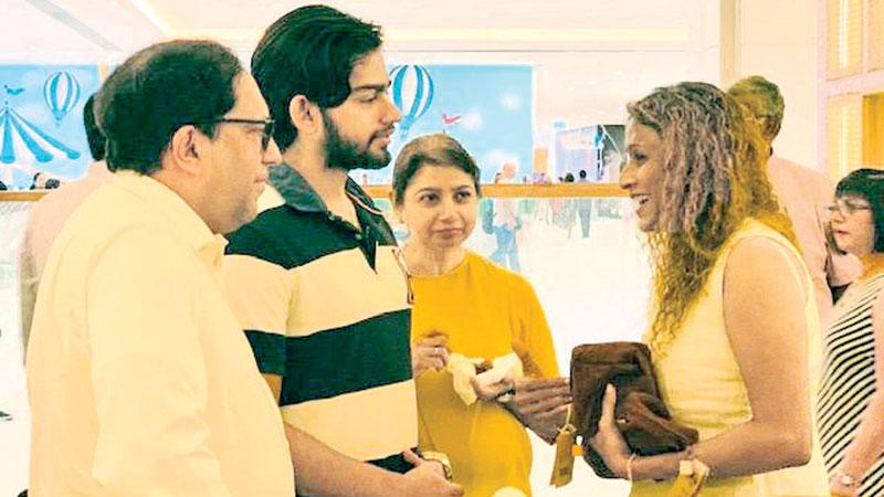 Visitors at the Siddhalepa Clinic